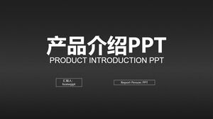 Template PPT pengenalan produk minimalis hitam yang kreatif