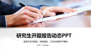Podyplomowy szablon raportu otwarcia dynamicznego PPT