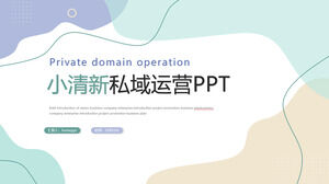 Template ppt proses operasi komunitas rencana operasi lalu lintas domain pribadi kecil yang segar