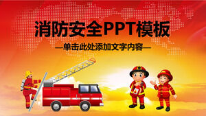 Modelo de PPT de educação de segurança contra incêndio do campus de prevenção de incêndio