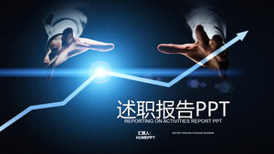 Mavi moda teknolojisi e-ticaret İnternet PPT şablonu
