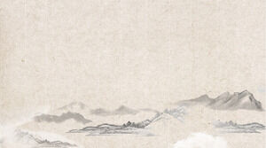 Klassisches PPT-Hintergrundbild im chinesischen Stil aus Graspapier
