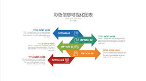 Arrow five side by side PPT graphics