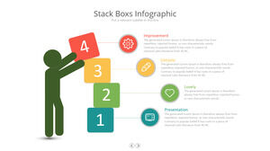 The villain stacks boxes PPT graphic material