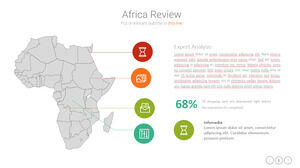 Editable Africa map PPT material