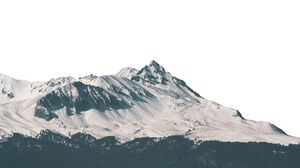 Tło przezroczyste o wysokiej rozdzielczości śnieżne szczyty górskie wolne od matowania (18 zdjęć)