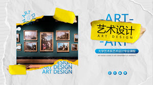 Art and Design University Art Department Course szablon ppt