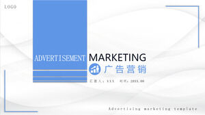 Modello PPT del piano di implementazione della pianificazione del progetto del prodotto di marketing pubblicitario semplice aziendale