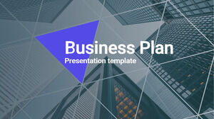 Simple European and American style business plan ppt template