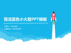 Templat PPT laporan bisnis departemen biru