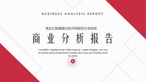 Szablon raportu analizy biznesowej PPT