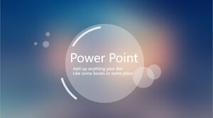 Półprzezroczysty szablon PPT w stylu IOS Apple