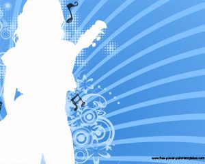 Music Girl Powerpoint Template