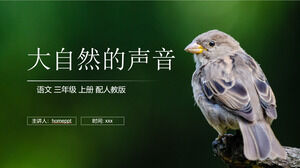 -صوت-الطبيعة-الإنسان-التعليم-الطبعة-الثالث-الصف الصيني-ppt-courseware