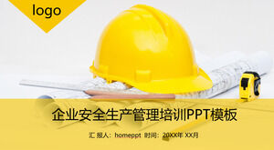 Enterprise safety production management training PPT template