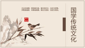 Șablon PPT de cultura tradițională chineză în stil chinezesc 2