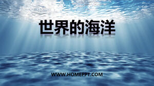 Shanghai Education Edition Geografia 6ª série Volume 2 "4 Oceans of the World" modelo de PPT do curso