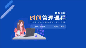 Time management team training ppt template