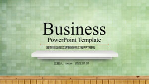 Green simple and fresh multi-purpose general PPT template