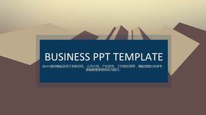 Brown simple and generous European and American business PPT template