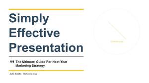 Blue and yellow fashion European and American style super simple PPT template Blue and yellow fashion European and American style super simple PPT template