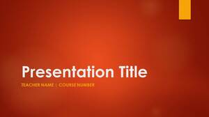 Red background simple and concise PPT template