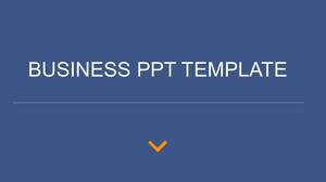 Niebieski minimalistyczny szablon biznesowy ogólny PPT