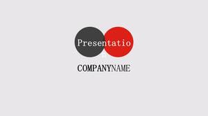 Black and red simple European and American style company introduction PPT template
