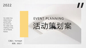 Modèle PPT de schéma de planification d'événements élégant