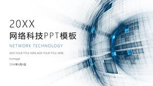Technologia sieci internetowej szablon PPT wiatru