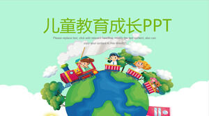 Pendidikan pertumbuhan (1) template PPT umum industri