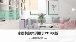 Modelo PPT de decoração para casa modelo PPT geral da indústria