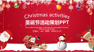 Basit Noel etkinlikleri PPT şablonu