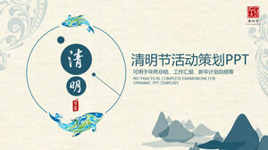 Qingming Festivali etkinlik planlaması PPT şablonu 2