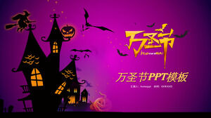 Hola plantilla PPT de planificación de eventos de fiesta de Halloween