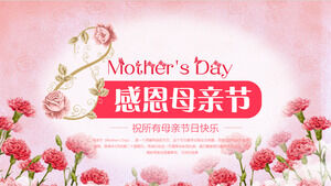 Dia das Mães de Ação de Graças Desejo a todas as atividades do tema Dia das Mães Feliz Dia das Mães PPT template