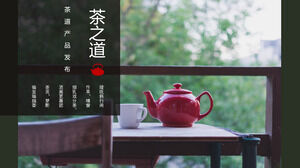 Tea ceremony product release PPT