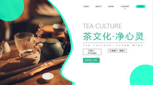 حفل الشاي فن الشاي ثقافة الشاي صافي العقل قالب PPT