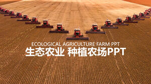Agriculture écologique plantation aperçu du travail agricole présentation du projet plan de travail modèle PPT