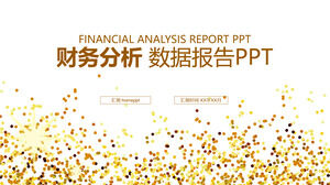 Modèle PPT de rapport de données d'analyse financière financière