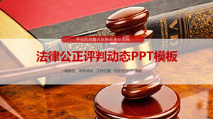 Wyrok sprawiedliwości prawnej dynamiczny szablon PPT