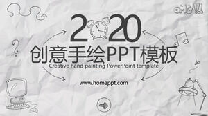2022 เทมเพลต PPT รายงานส่วนบุคคลการ์ตูนวาดด้วยมือที่สร้างสรรค์