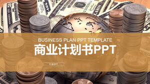 Șablon PPT de plan de afaceri financiar simplu de afaceri personalizat