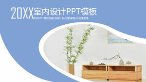 Modelo de PPT dinâmico de planejamento de resumo de design de interiores