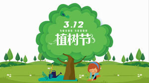Arbor Day etkinlik planlama PPT şablonu (5)