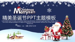 Blaue PPT-Vorlage für die Planung von Weihnachtsveranstaltungen