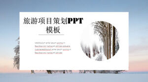 Atmospheric business tourism project planning ppt template