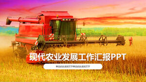 Template PPT laporan kerja pembangunan pertanian modern