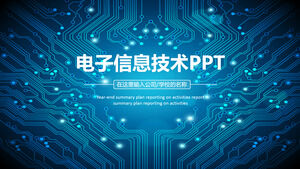 Elektronik teknolojisi endüstrisi genel PPT şablonu