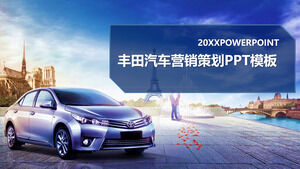 Modello PPT generale dell'industria automobilistica Toyota